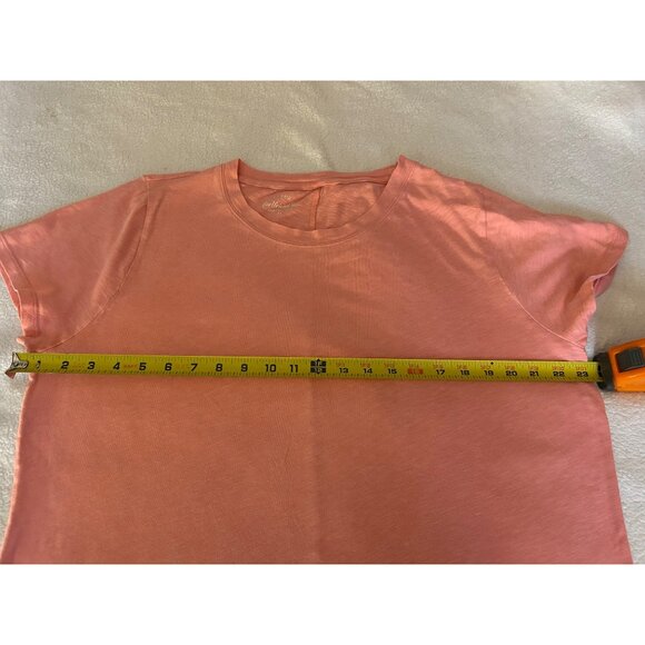 J.CREW Girlfriend Tee XL Women Large Pink T-Shirt 100% Cotton Casual Comfort - Picture 3 of 7